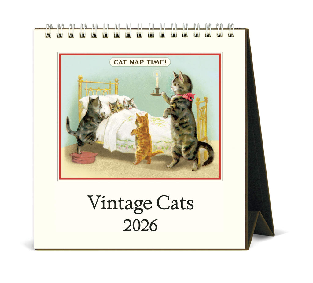 Desk Calendar - Vintage Cats
