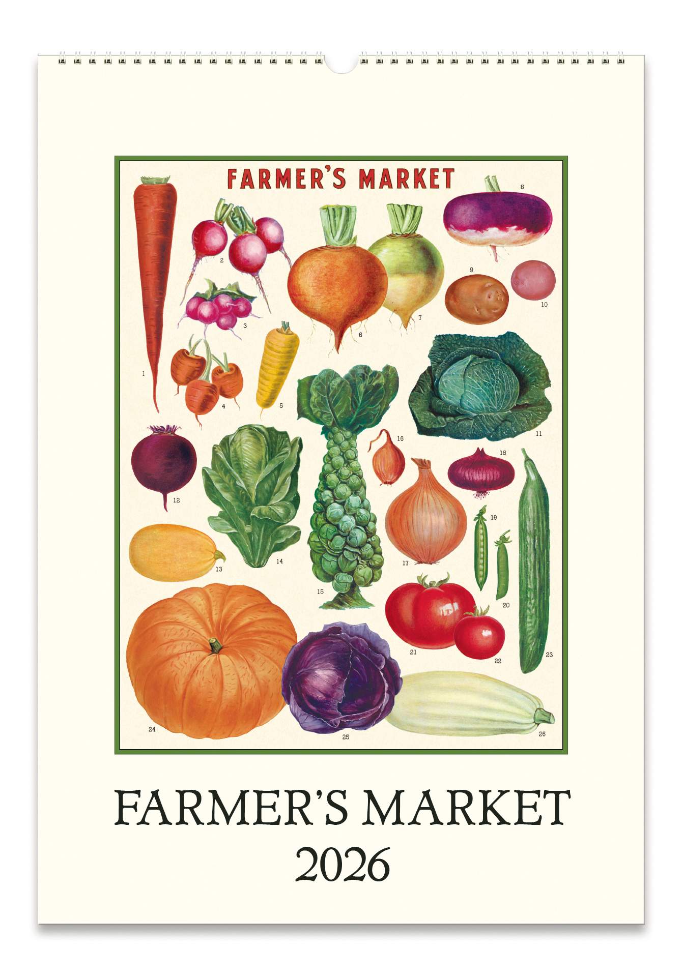 Wall Calendar - Farmer's Market