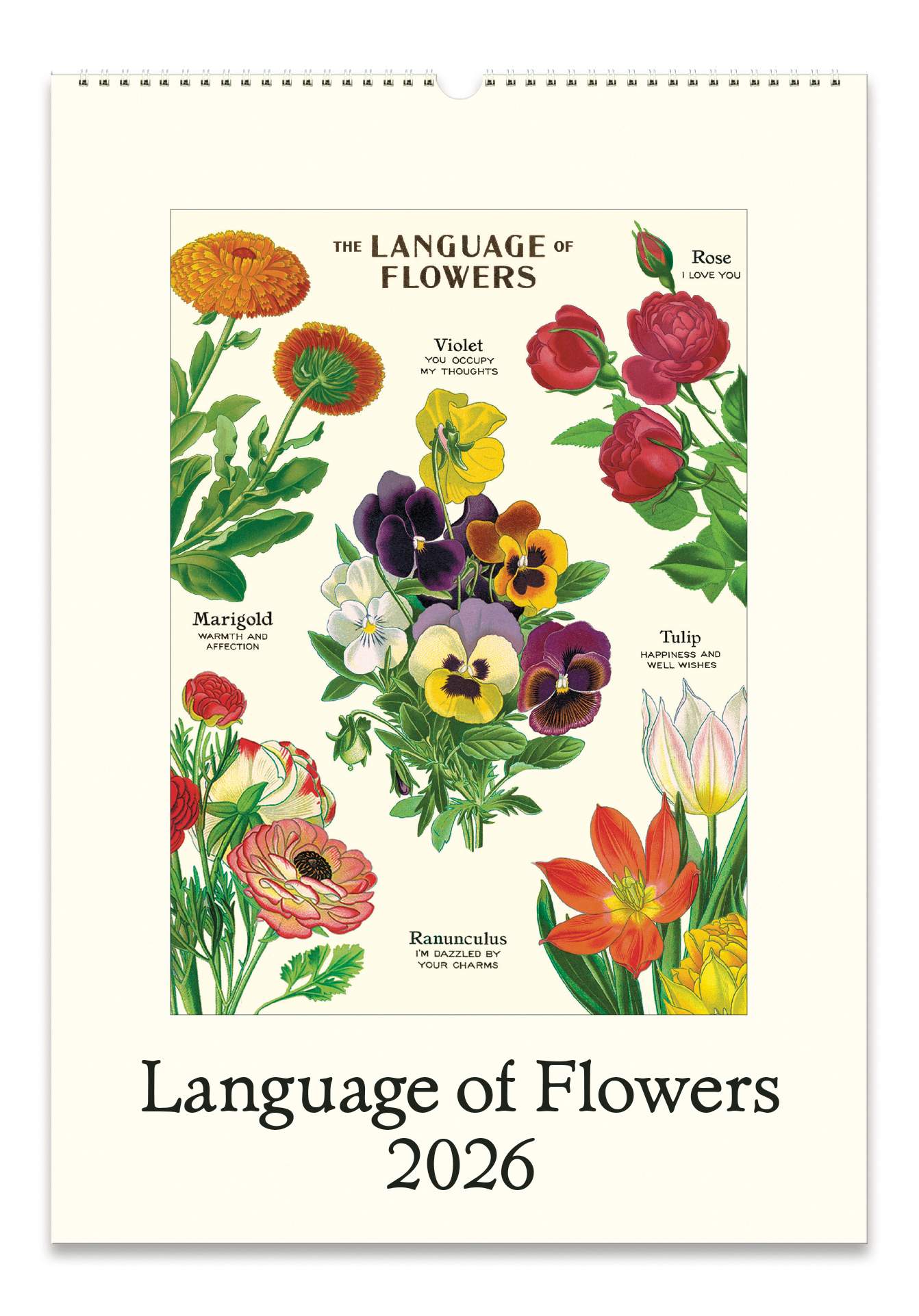 Wall Calendar - Language of Flowers
