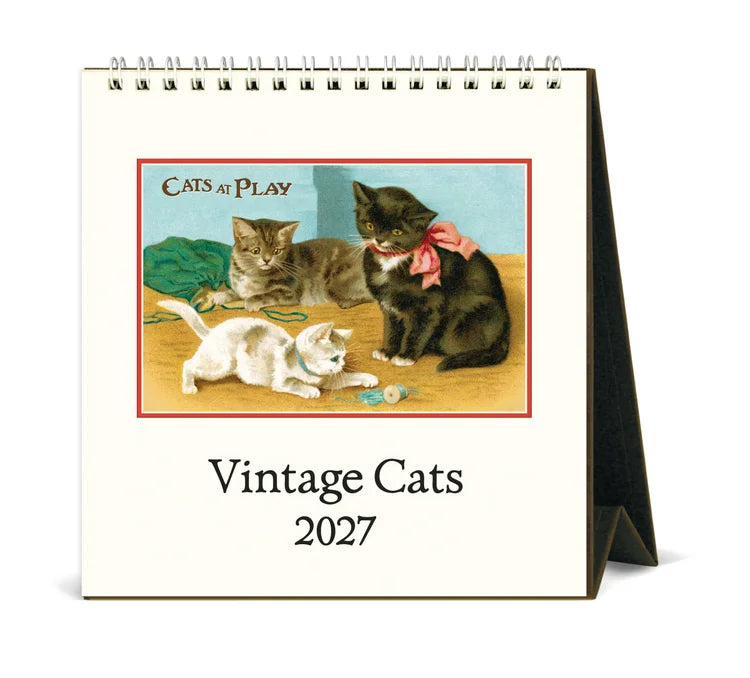 Desk Calendar - Vintage Cats
