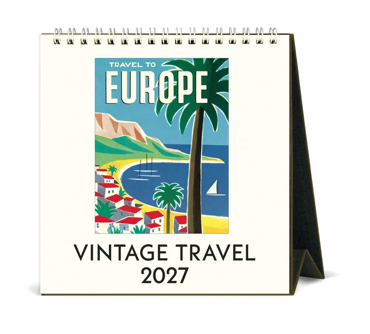 Desk Calendar - Vintage Travel