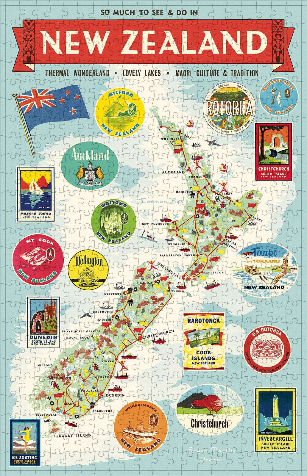 Jigsaw Puzzle - NZ Map