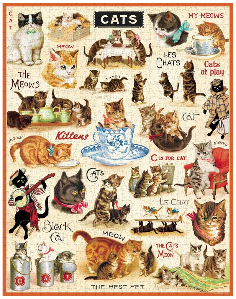 Jigsaw Puzzle - Vintage Cats