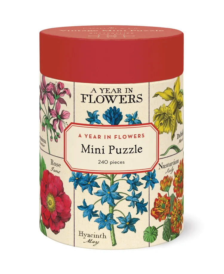 Mini Jigsaw Puzzle - A Year in Flowers