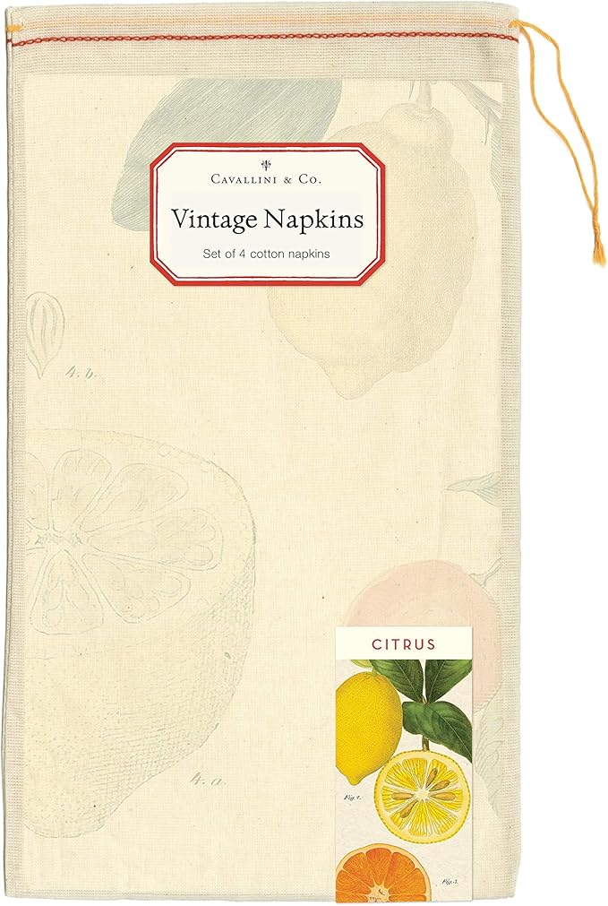 Napkins - set of 4 - Citrus
