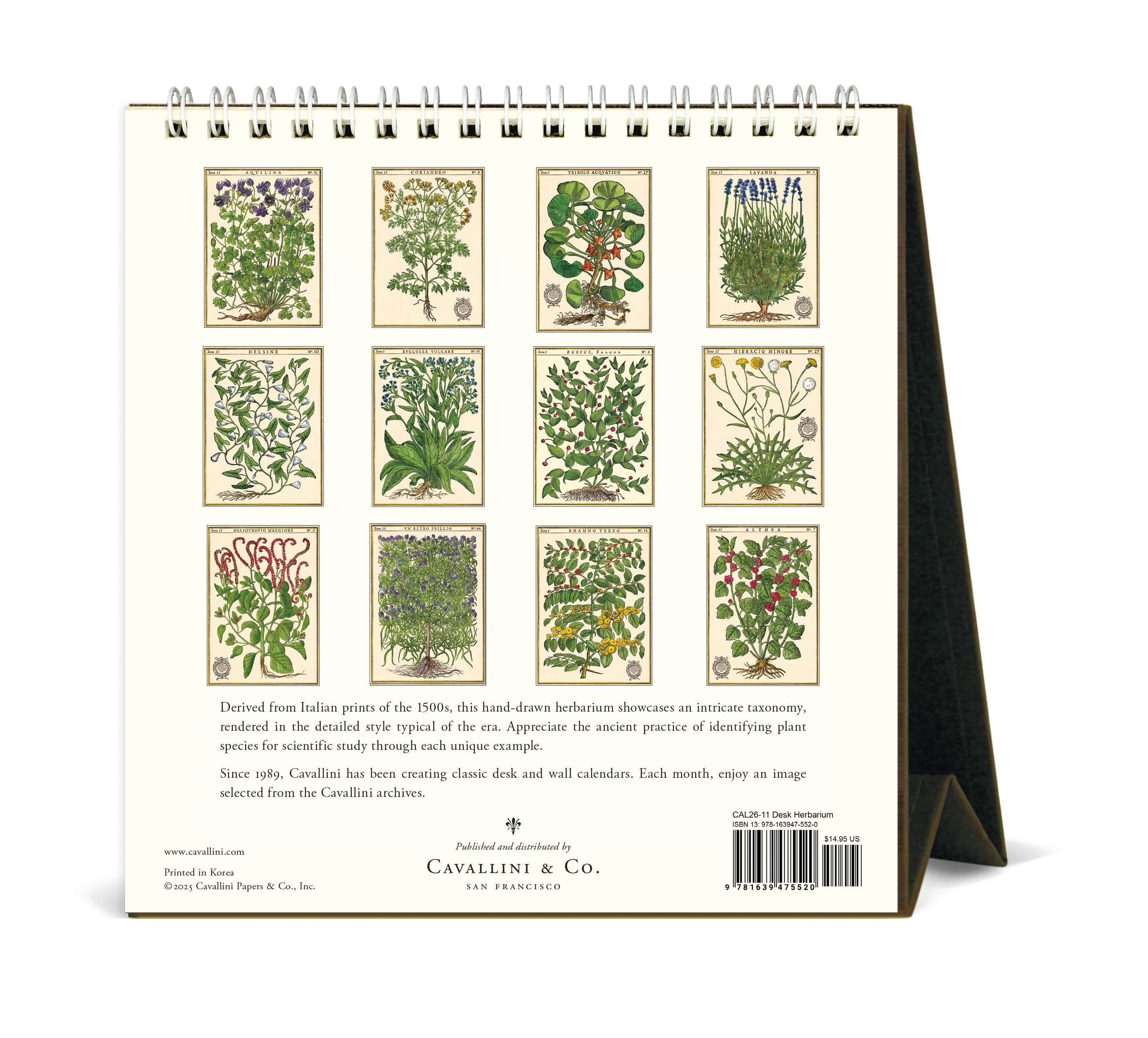Desk Calendar - Herbarium
