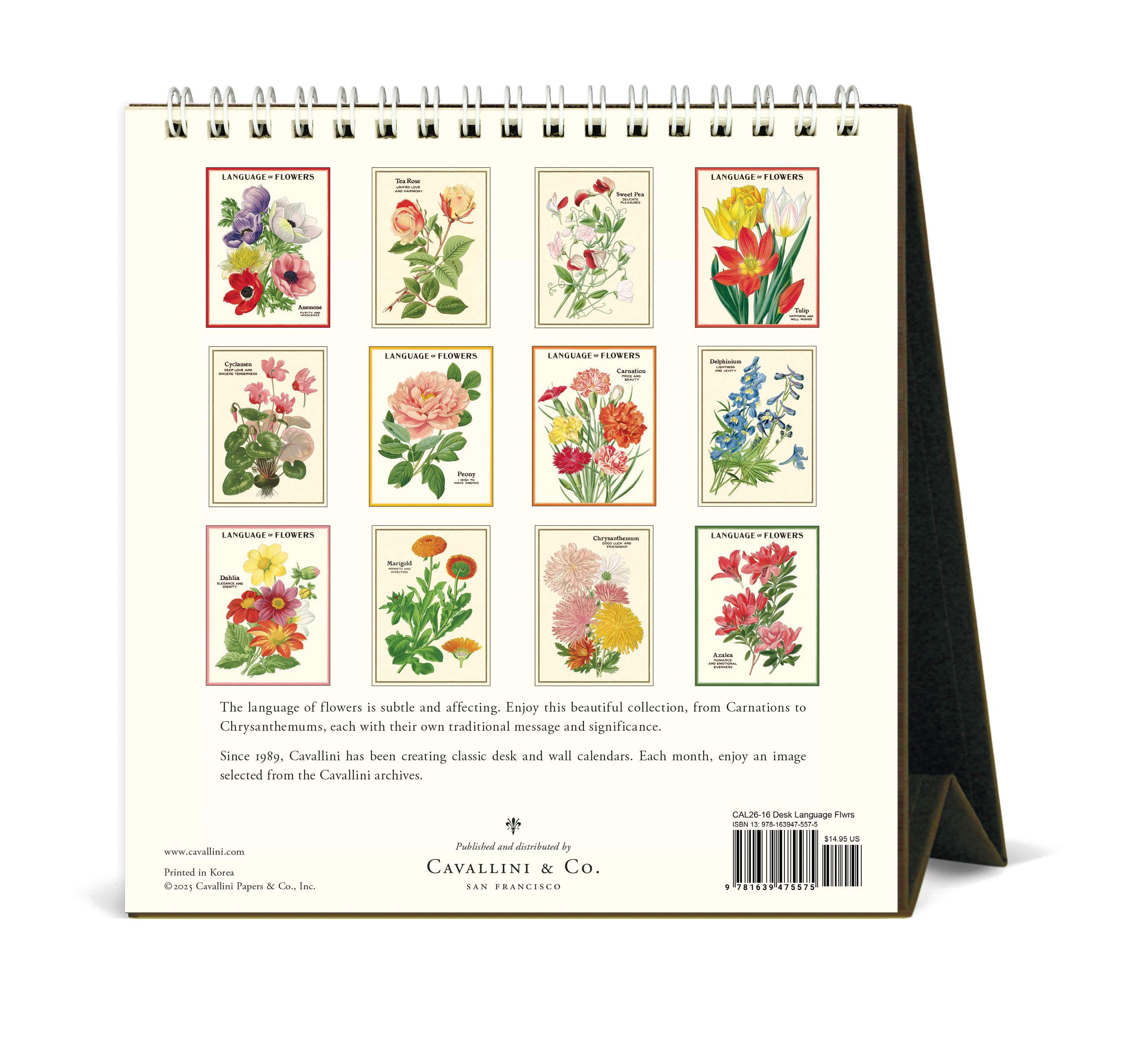 Desk Calendars - Language of Flowers