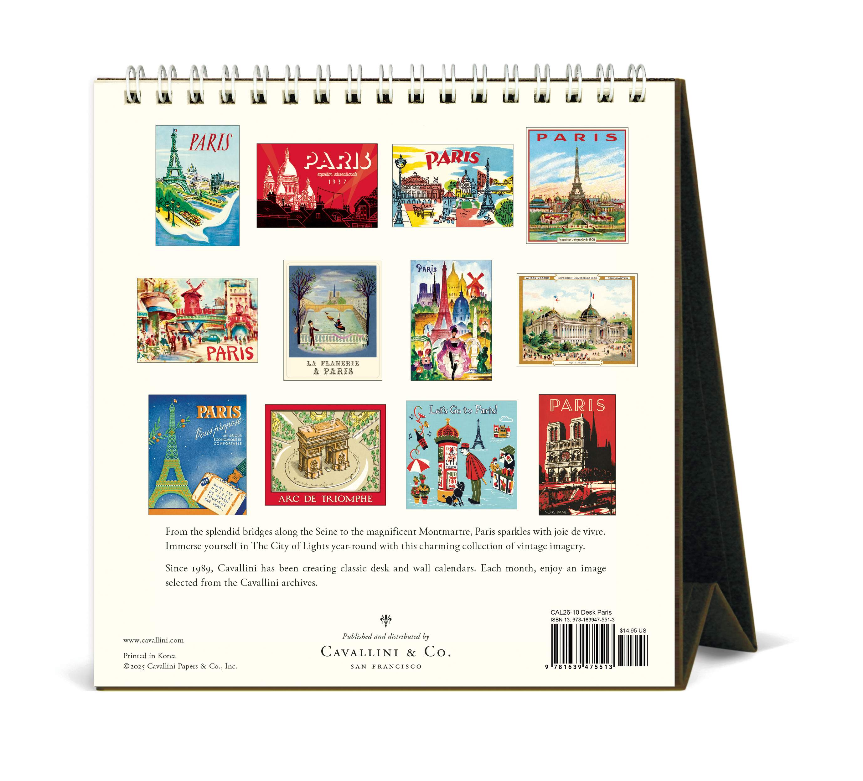 Desk Calendar - Paris