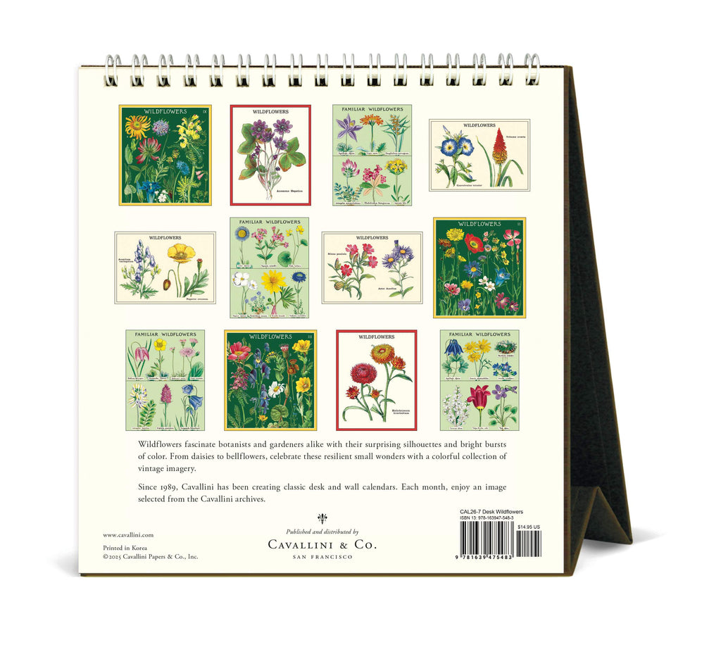 Desk Calendar - Wildflowers