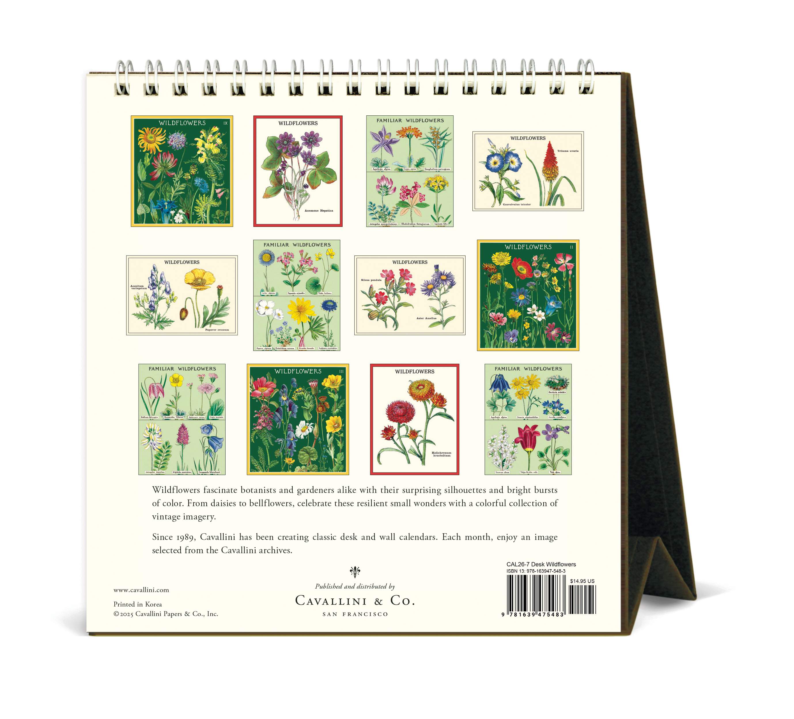 Desk Calendar - Wildflowers