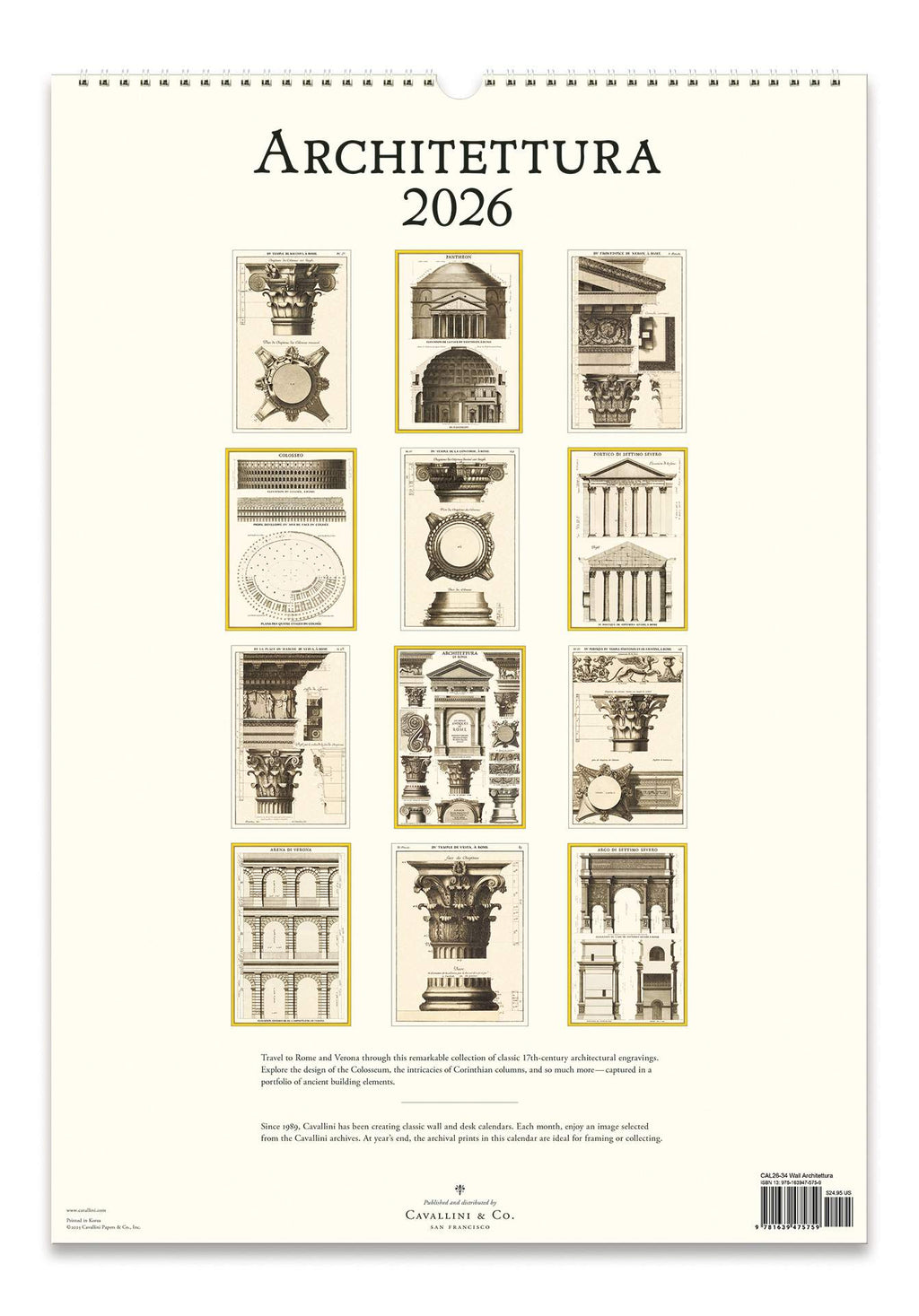 Wall Calendar - Architettura (C)