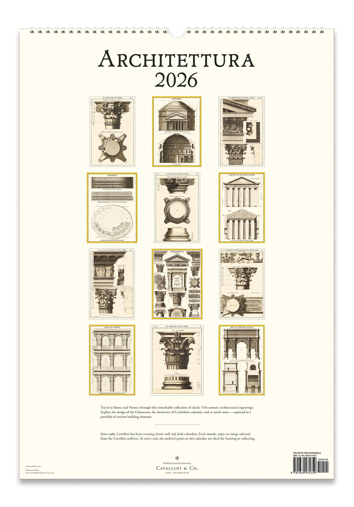 Wall Calendar - Architettura (C)