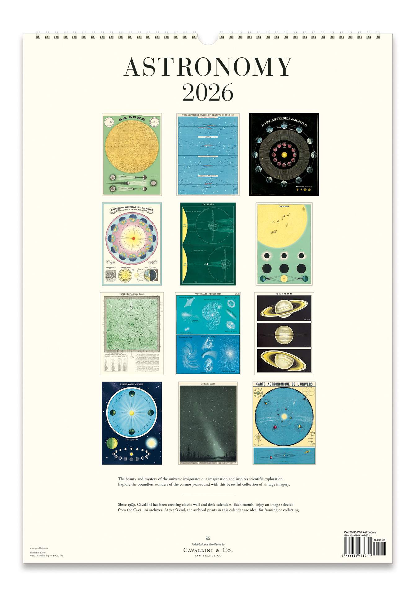 Wall Calendar - Astronomy