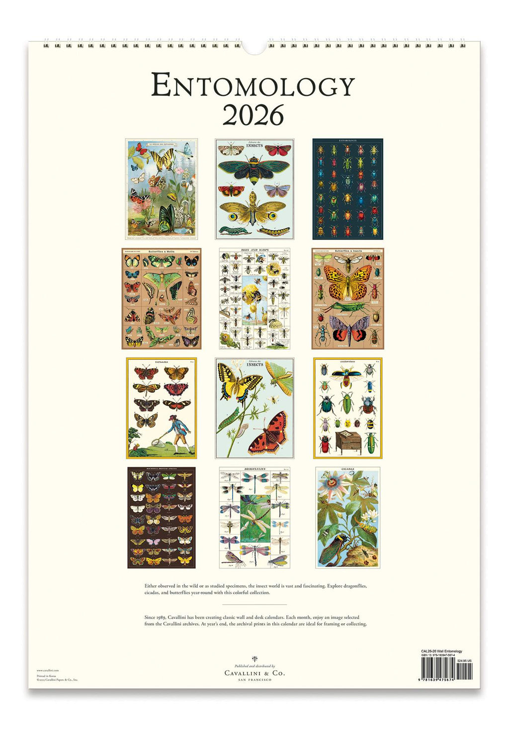 Wall Calendar - Entomology