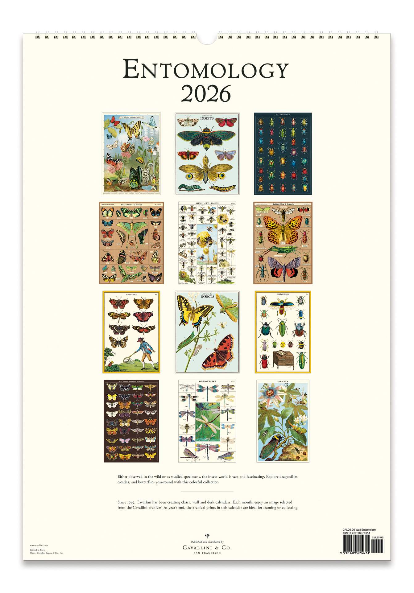 Wall Calendar - Entomology