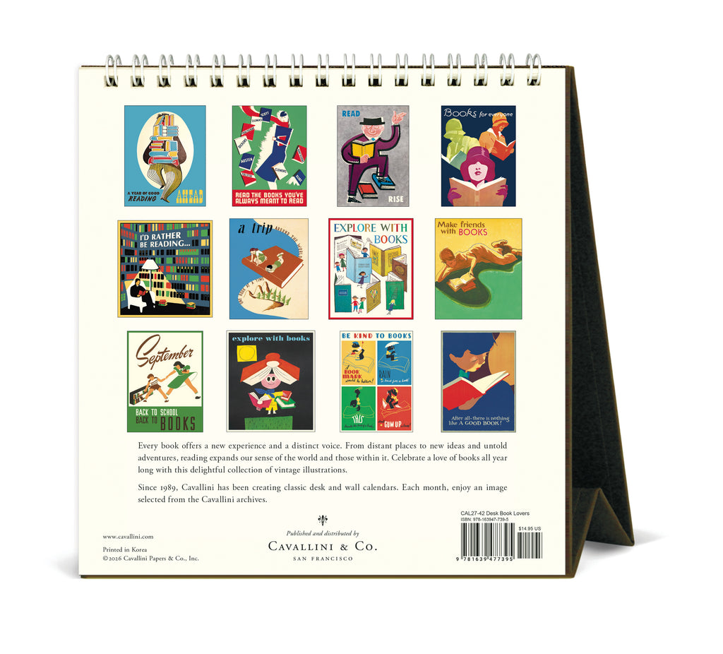 Desk Calendar - Book Lovers