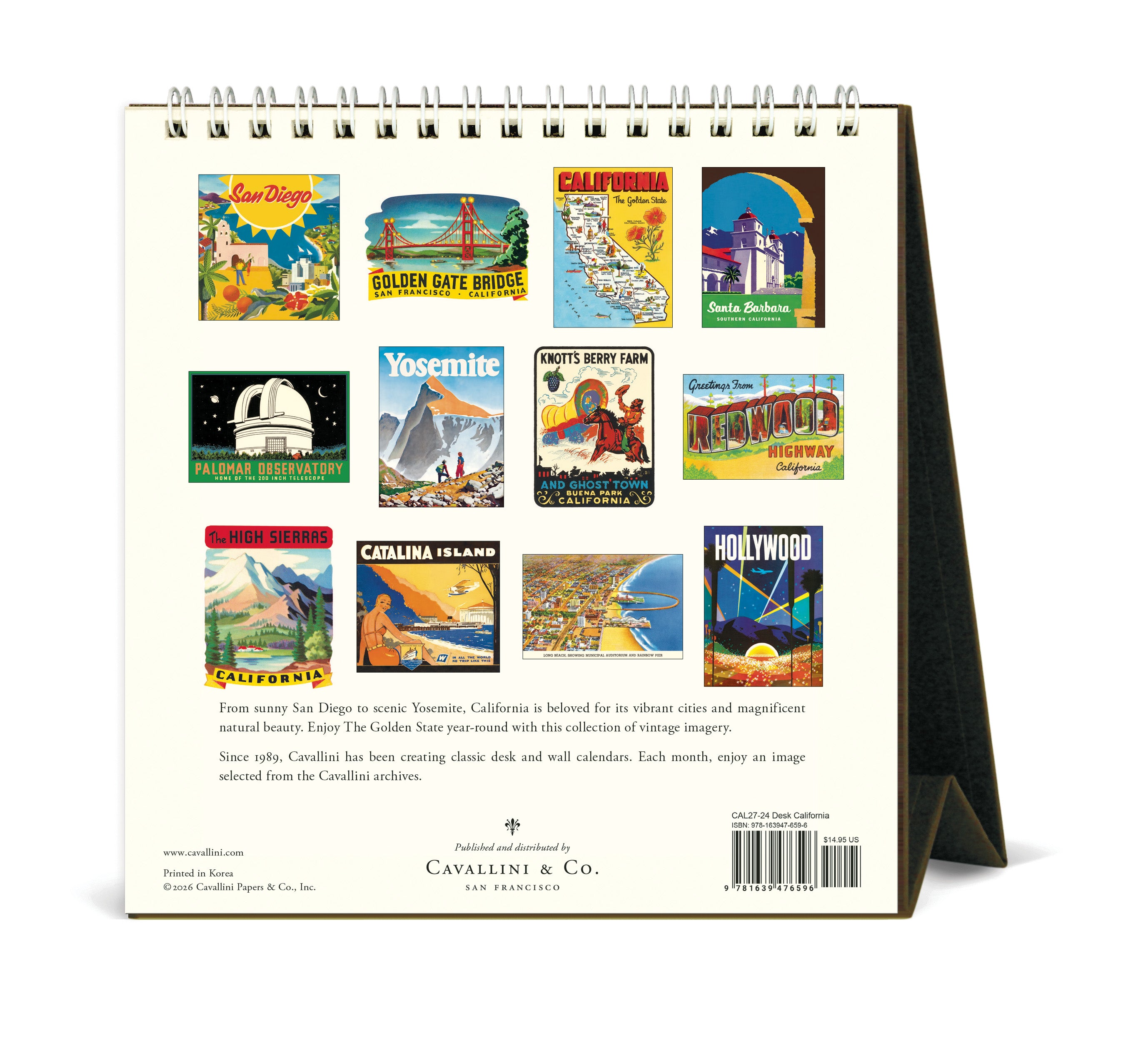 Desk Calendar - California