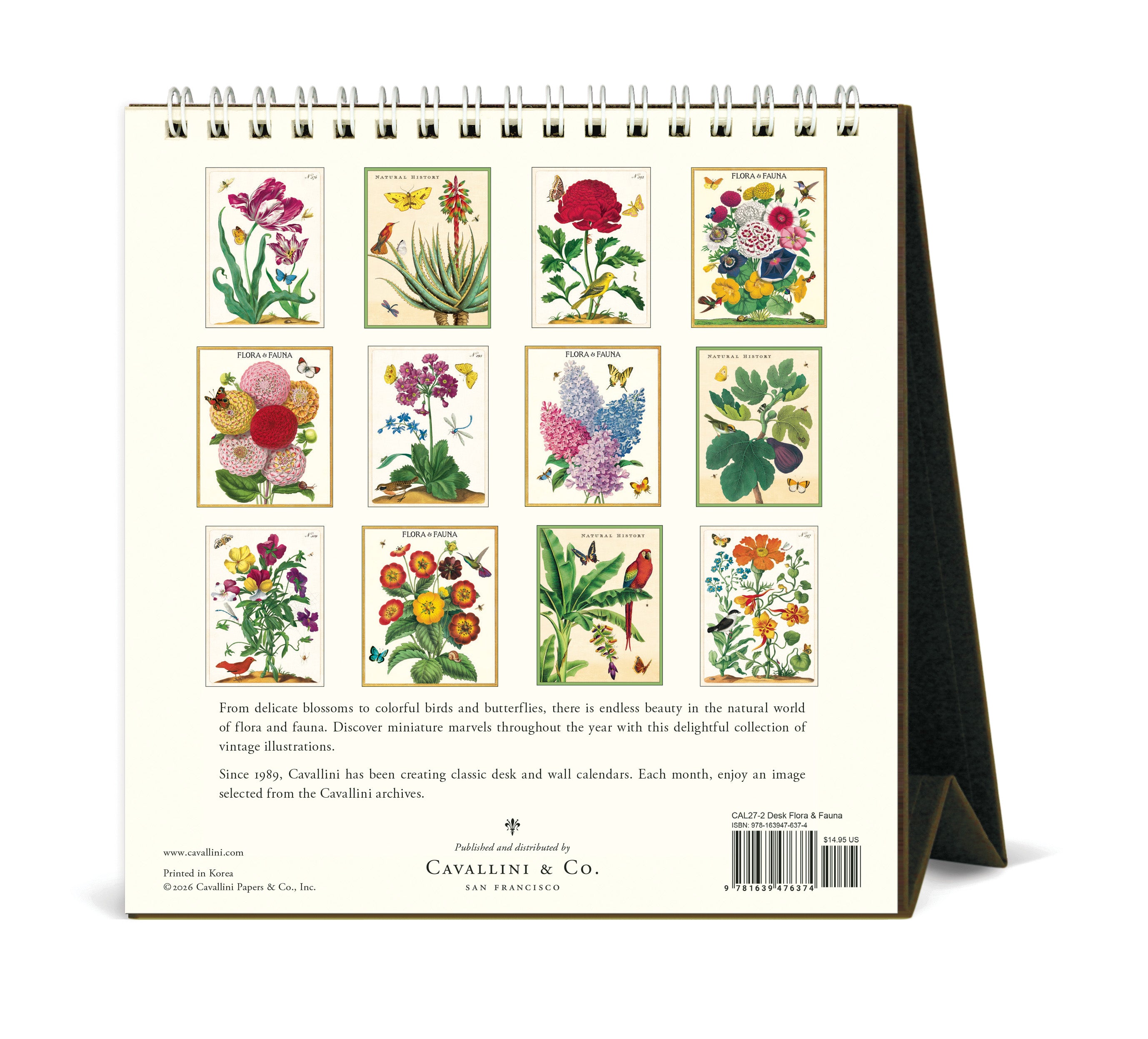 Desk Calendar - Flora & Fauna