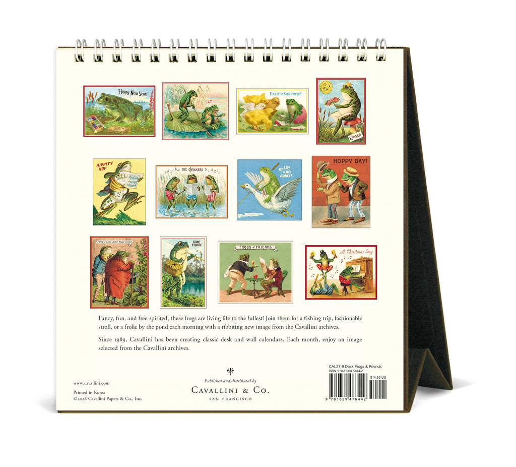 Desk Calendar - Frog & Friends