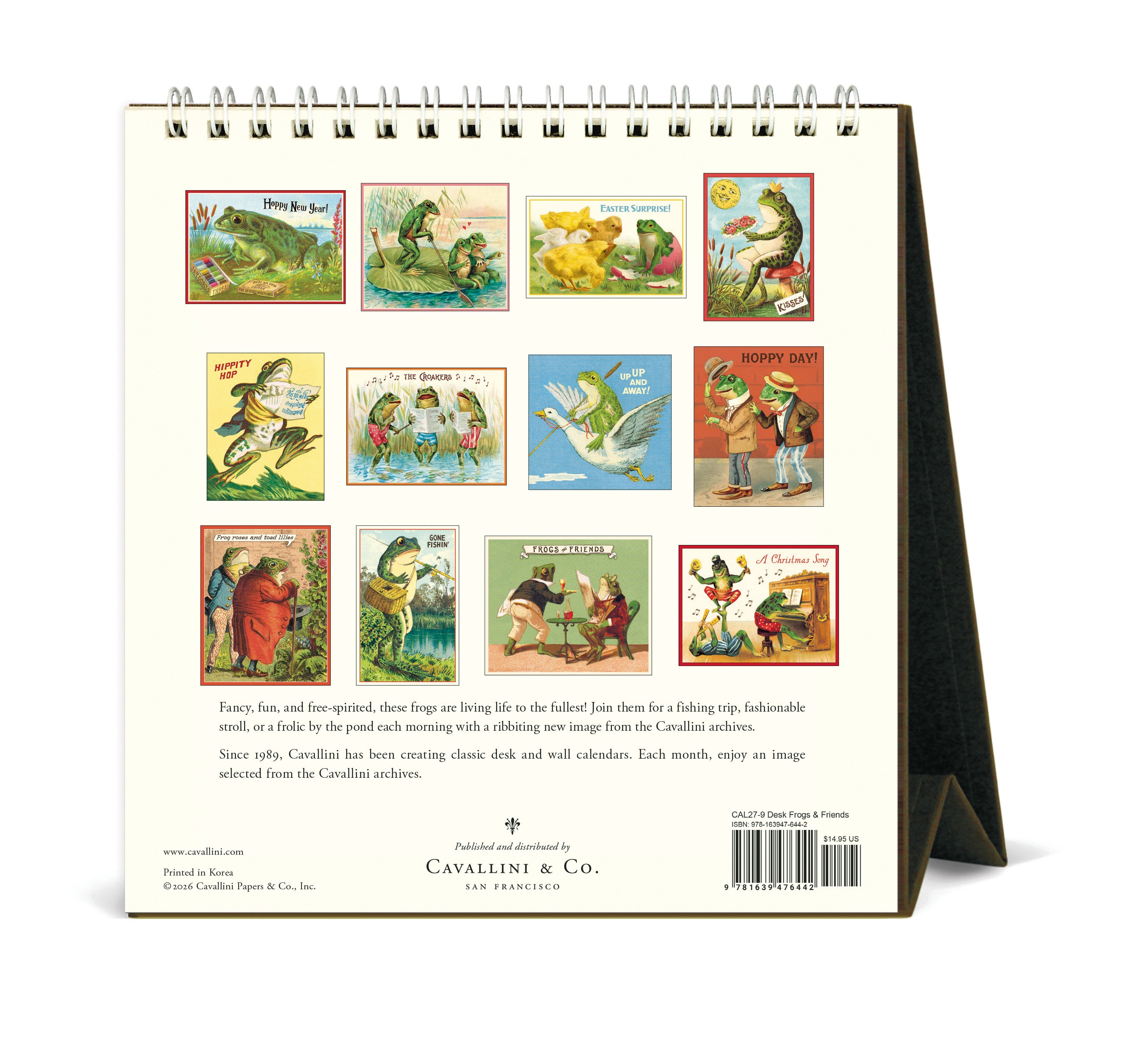 Desk Calendar - Frog & Friends