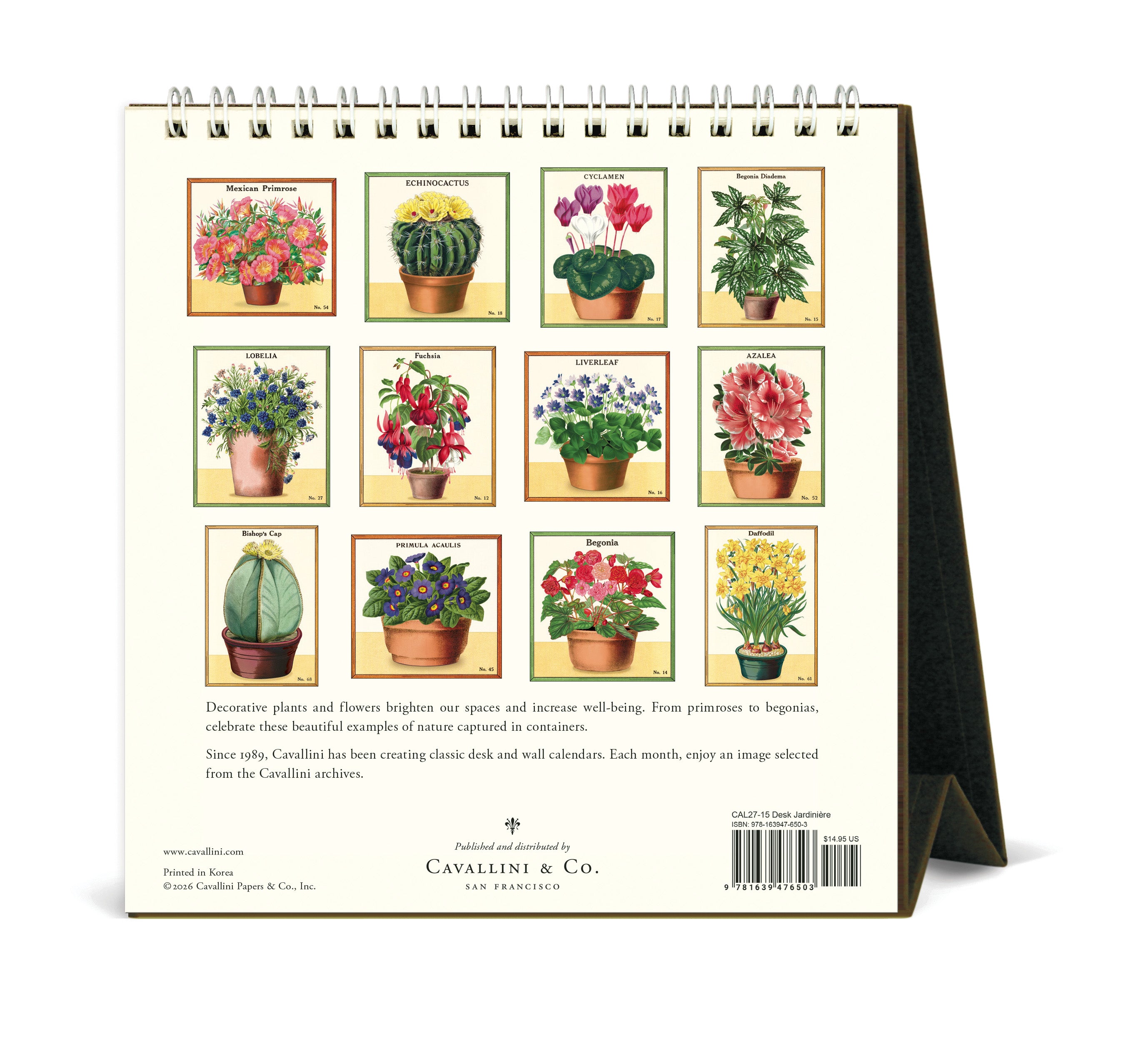 Desk Calendar - Jardiniere