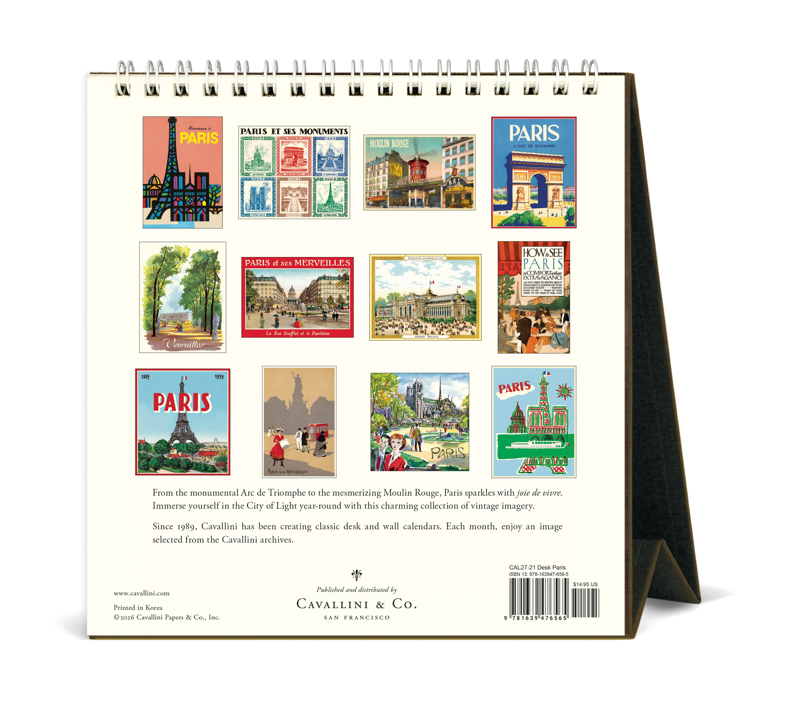 Desk Calendar - Paris
