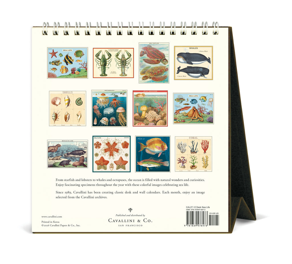 Desk Calendar - Sea Life