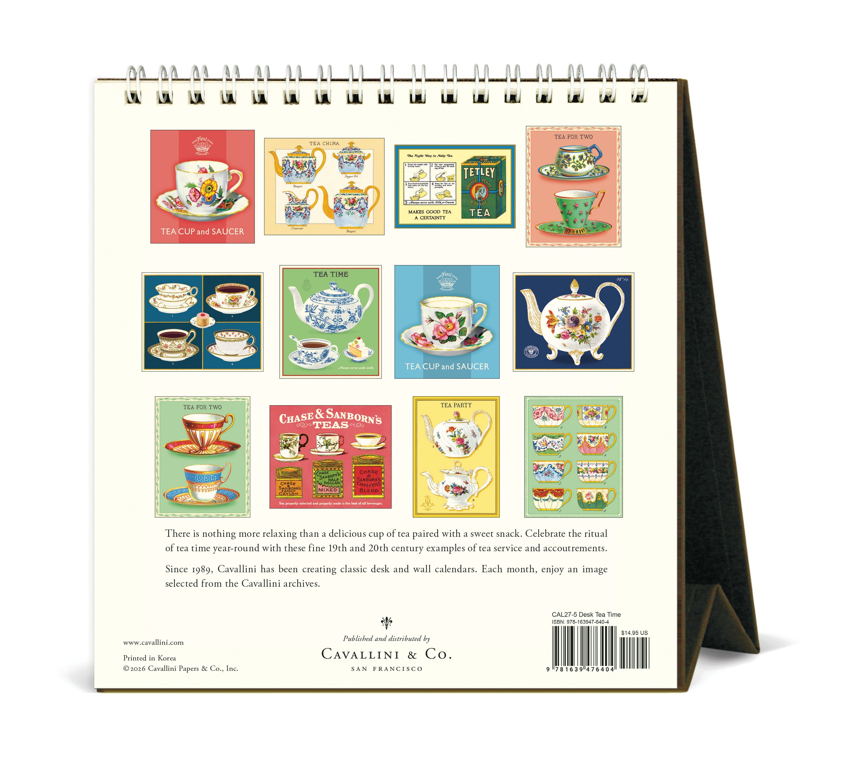 Desk Calendar - Tea Time