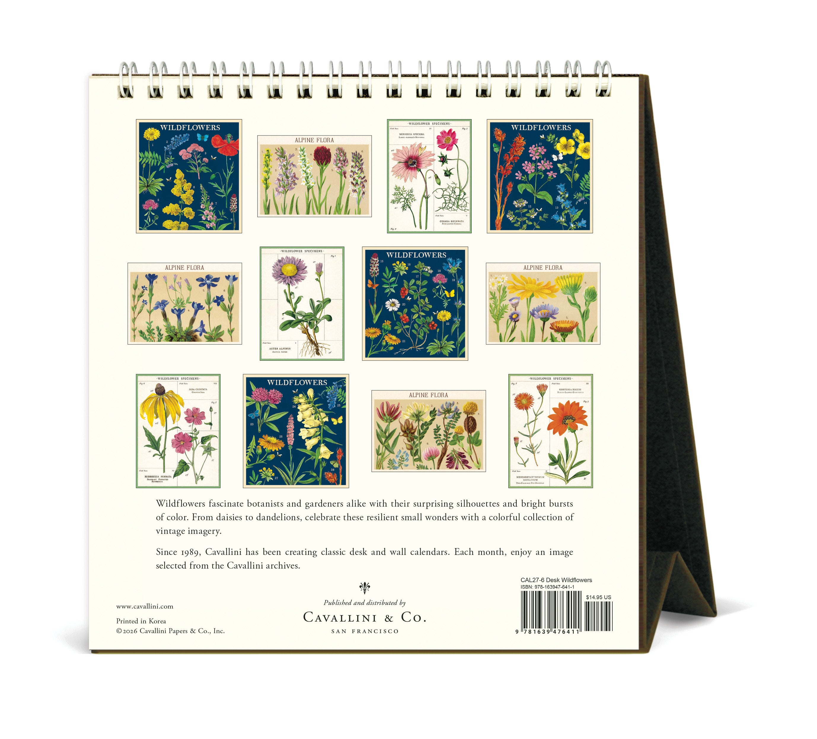 Desk Calendar - Wildflowers