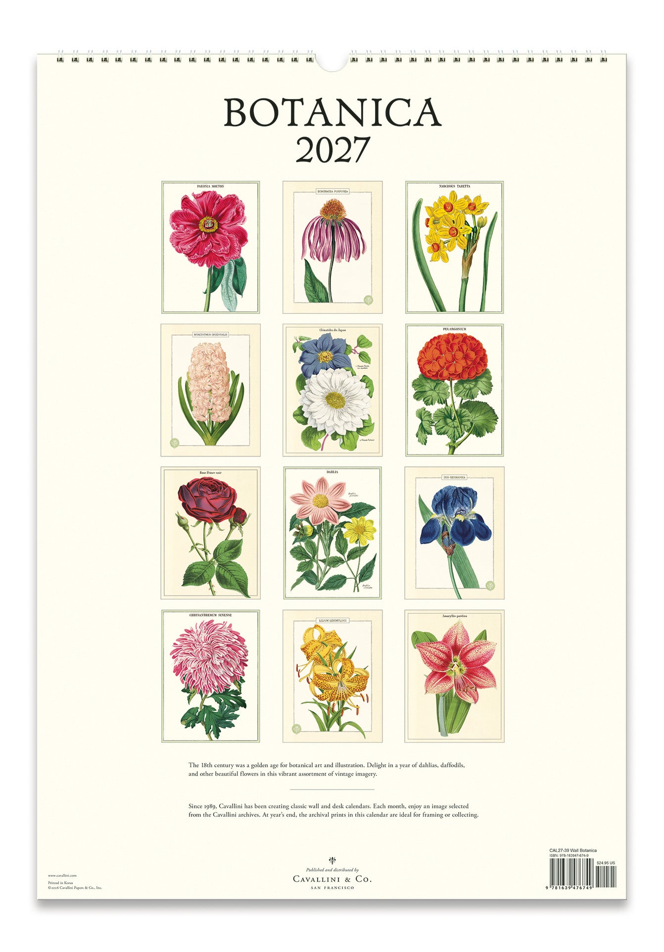 Wall Calendar - Botanica (C)