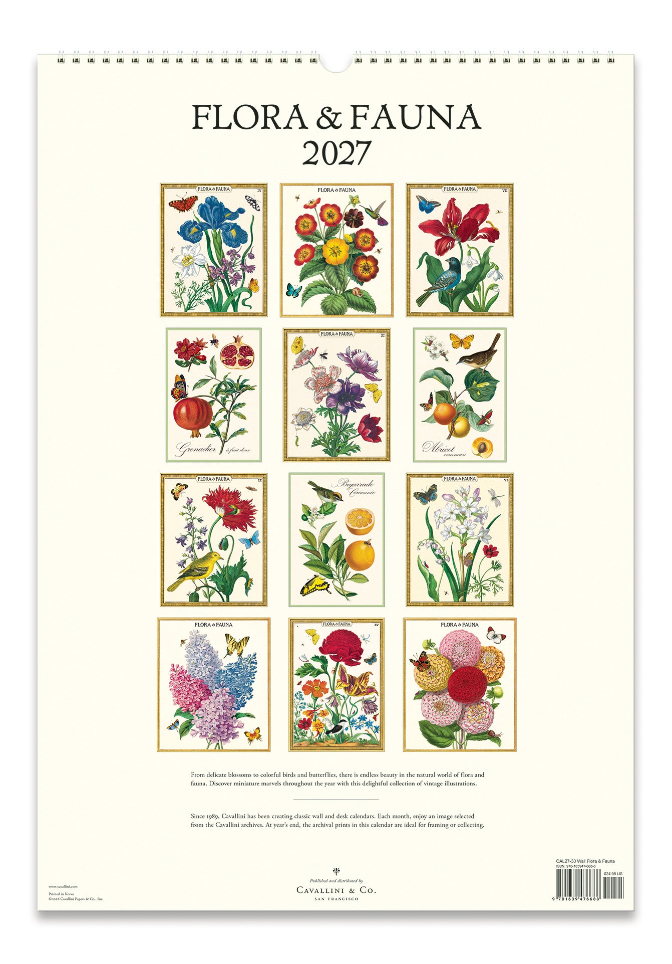 Wall Calendar - Flora & Fauna