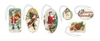 Christmas Glitter Gift Tags - Santa