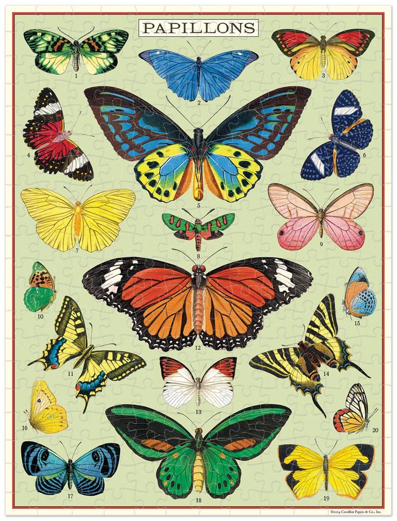 Mini Jigsaw Puzzle - Butterflies