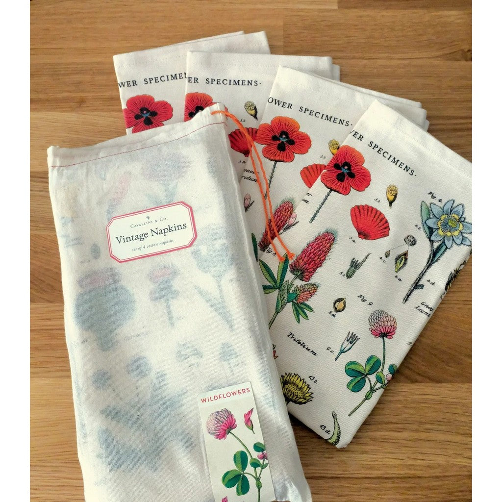 Napkins - set of 4 - Wildflowers