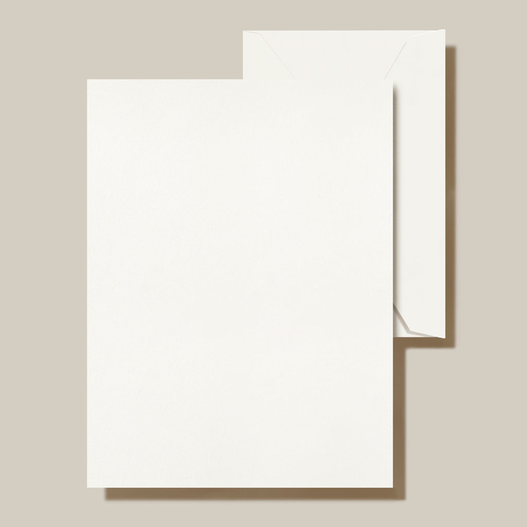 Writing Paper - Crane - Pearl White Half Sheets