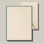 Writing Paper - Crane - Navy Border on Ecru Paper