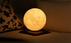 1 Gingko - Smart Luna Spin LED Lamp - Mini - Walnut
