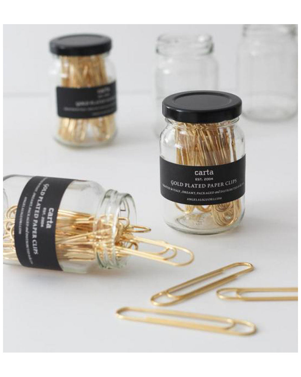 Gold Paper Clips - Jumbo (jar of 20)