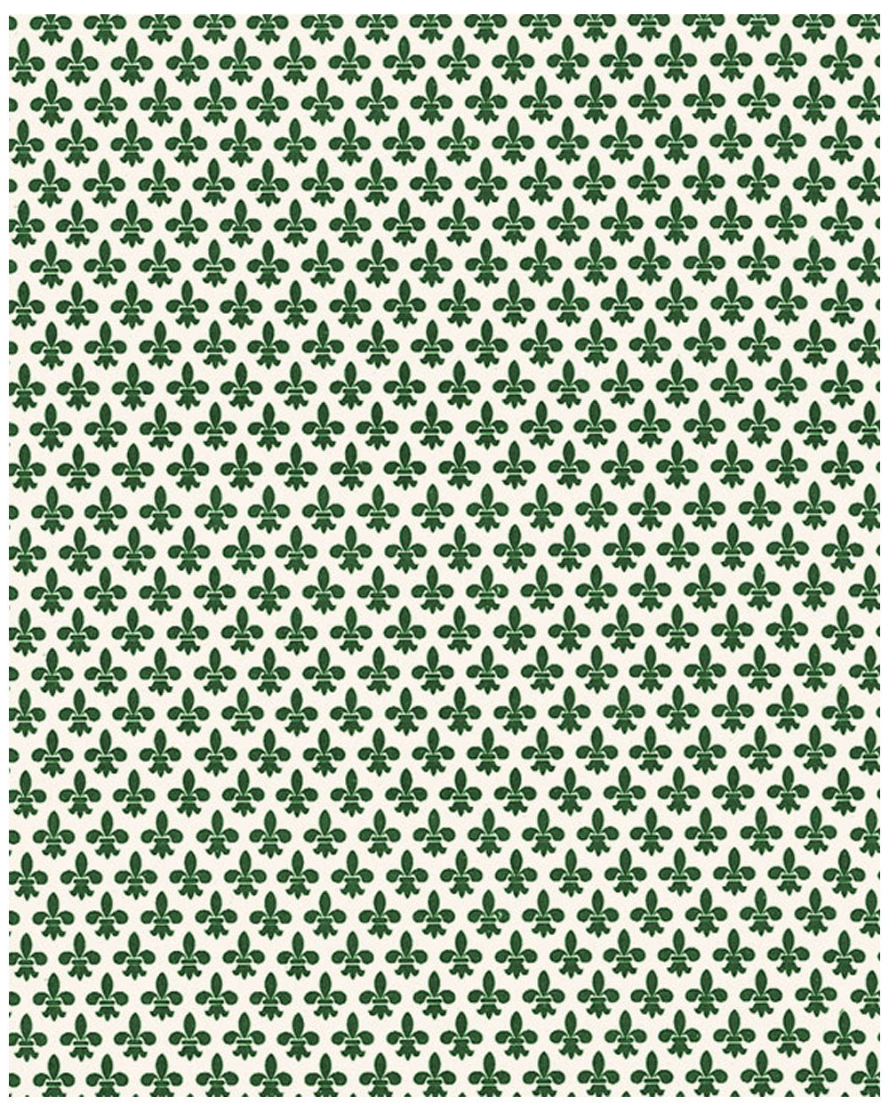 Wrap - Green Fleur de Lys