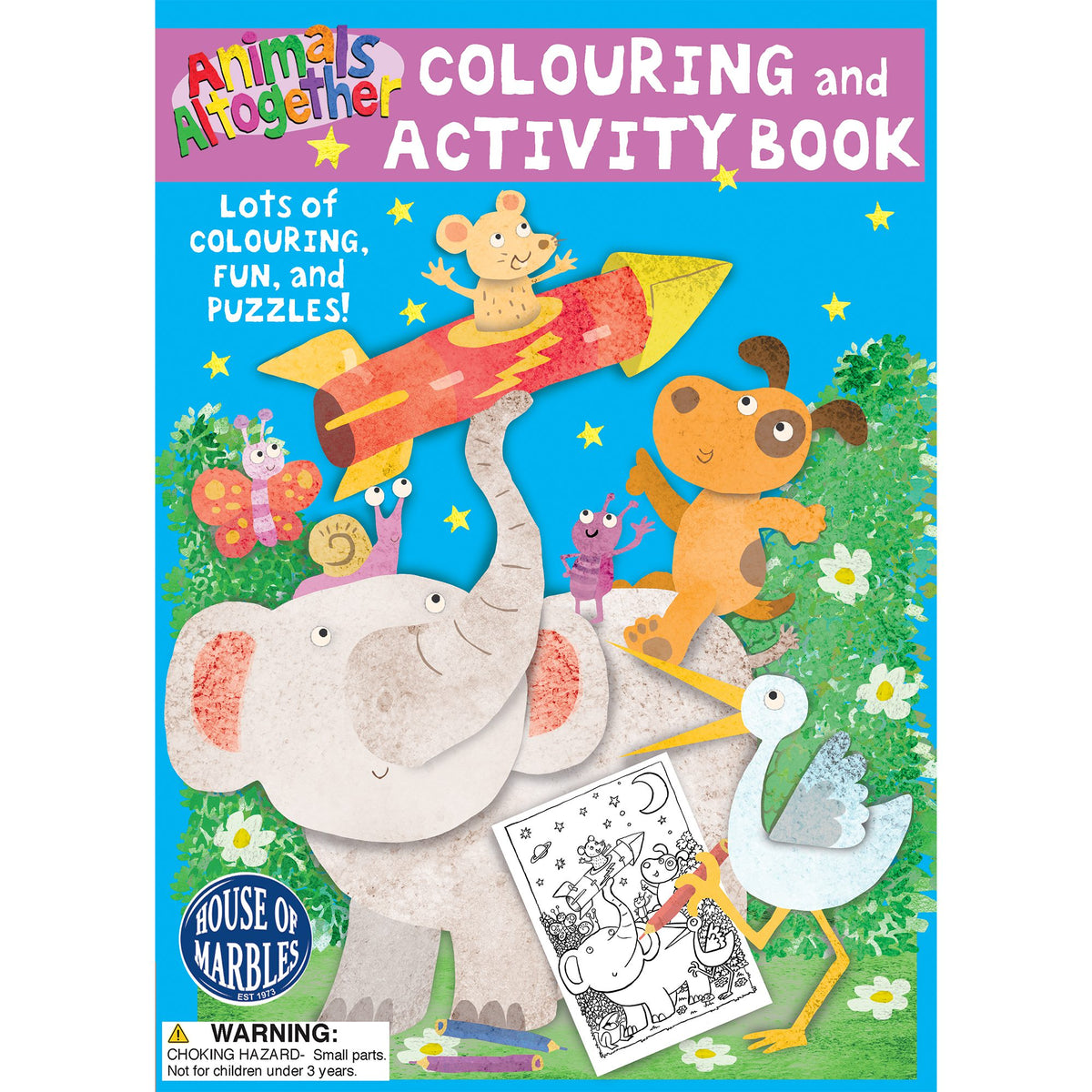 Basic Animals Colour In Animals Altogether Colouring Activity Book – Passion For Paper