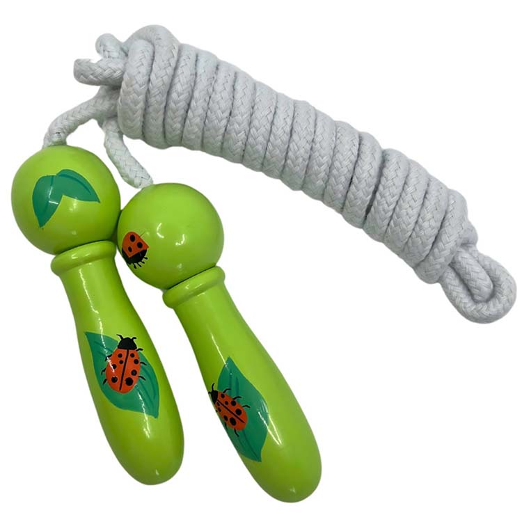 Ladybird Wooden Skipping Rope