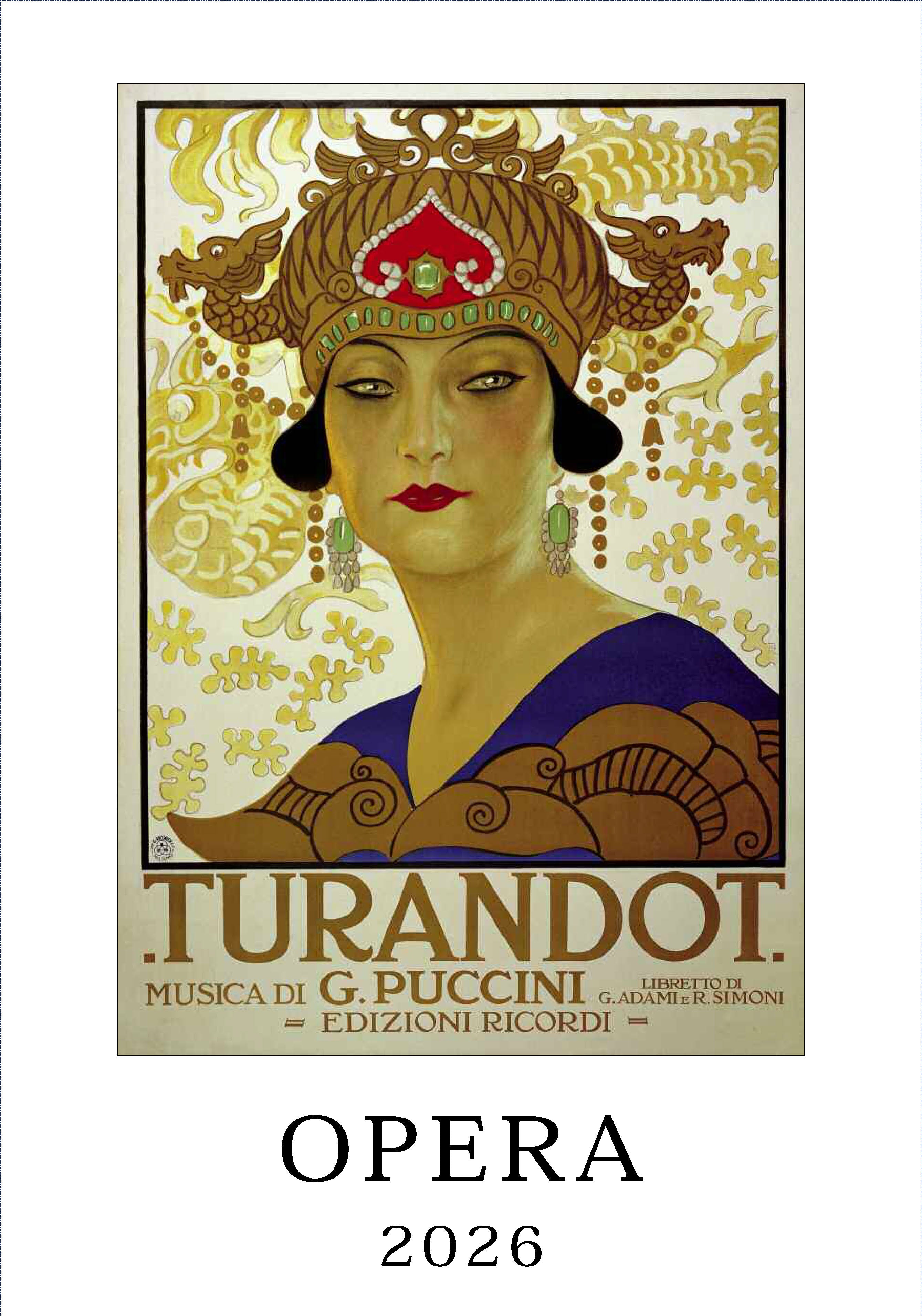 Wall Calendar - Opera
