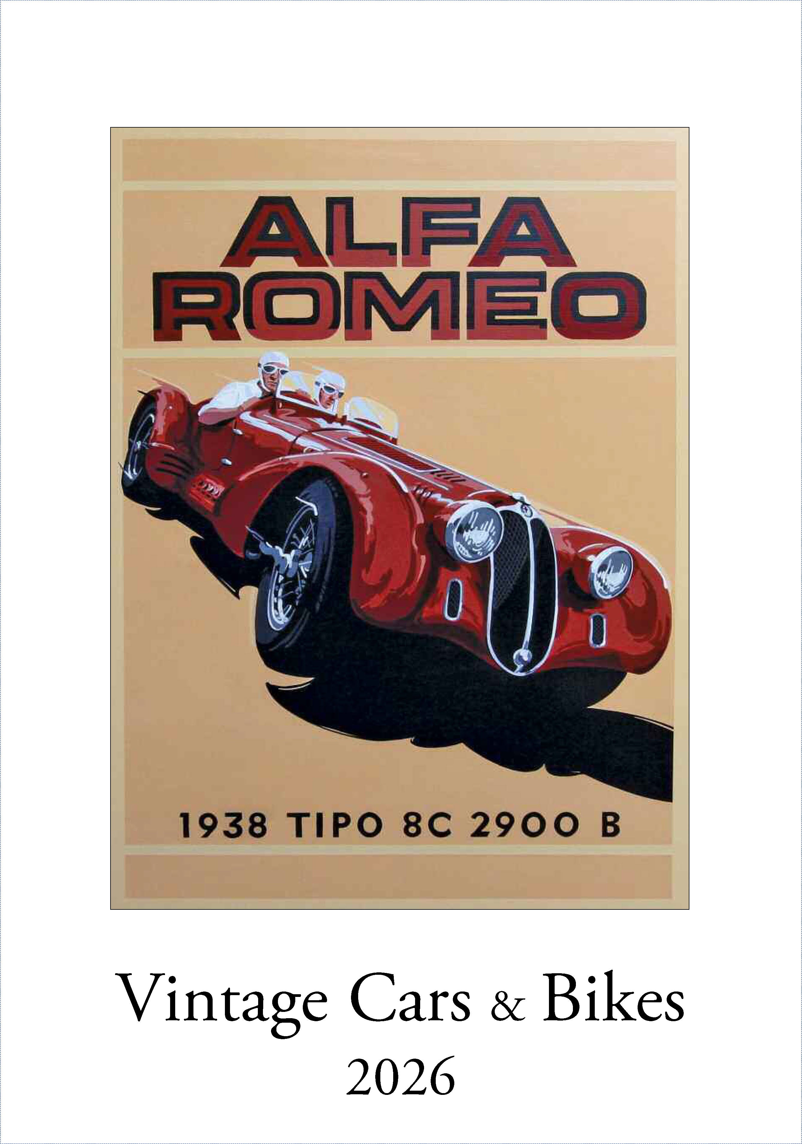 Wall Calendar - Vintage Cars