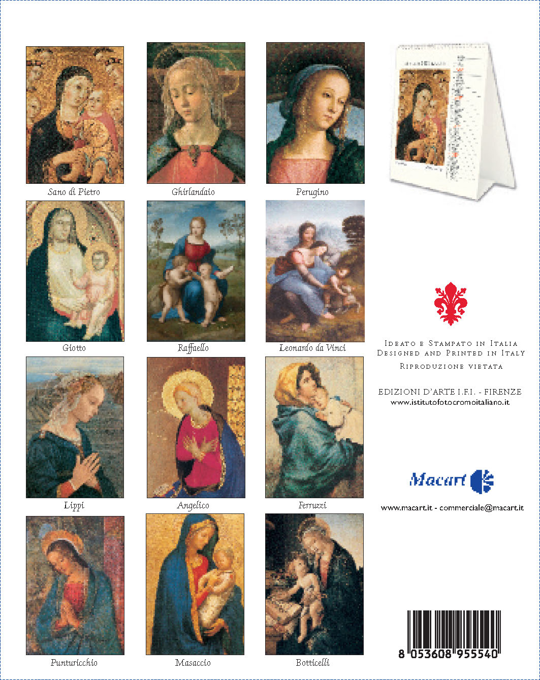 Desk Calendar - Madonna