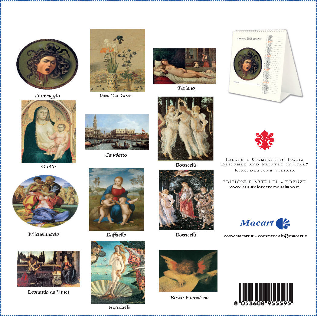 Desk Calendar - Uffizi