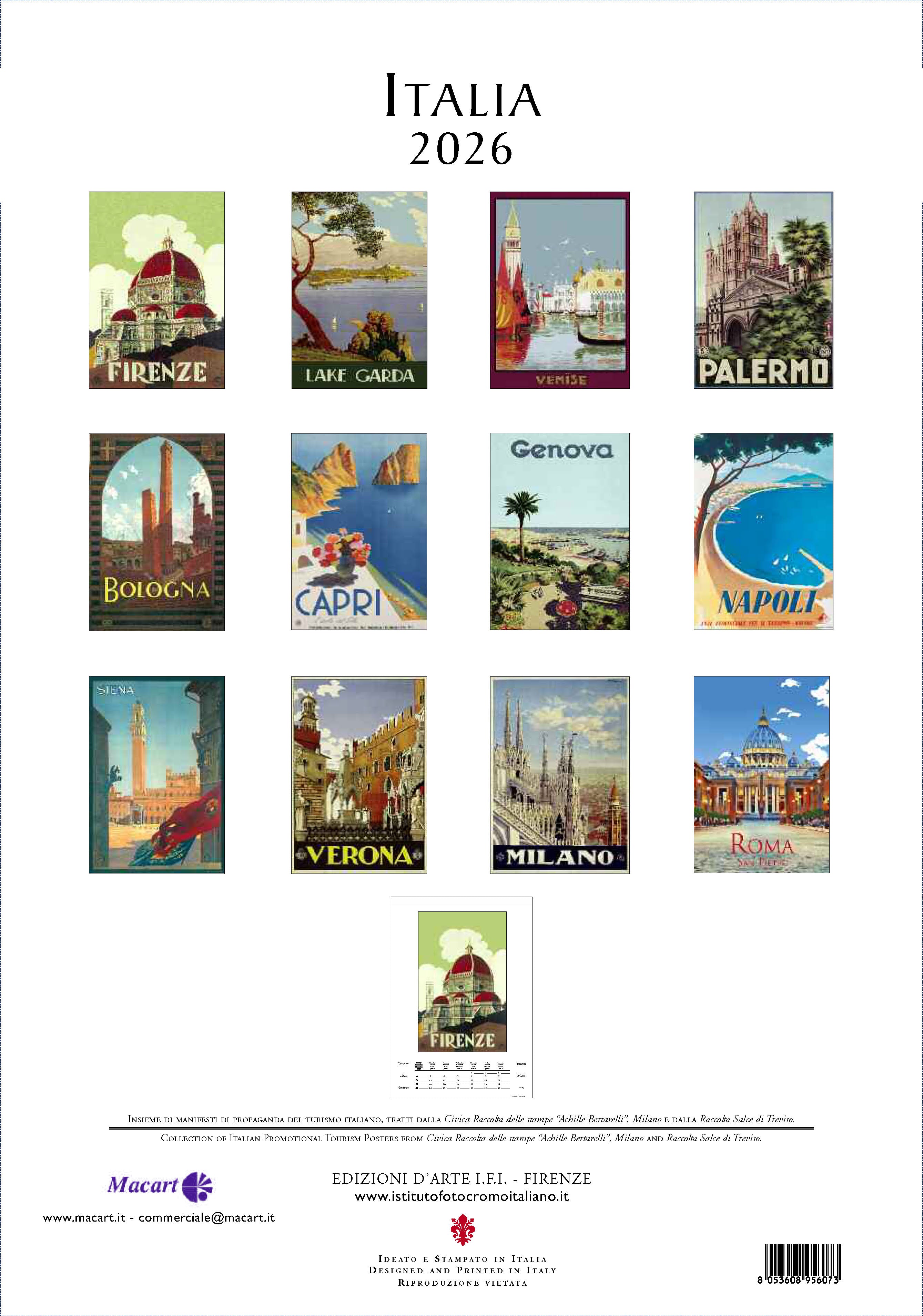 Wall Calendar - Italia (IFI)