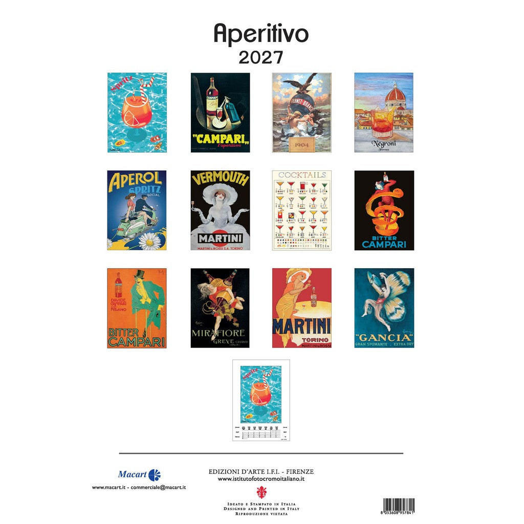 Wall Calendar - Aperitivo