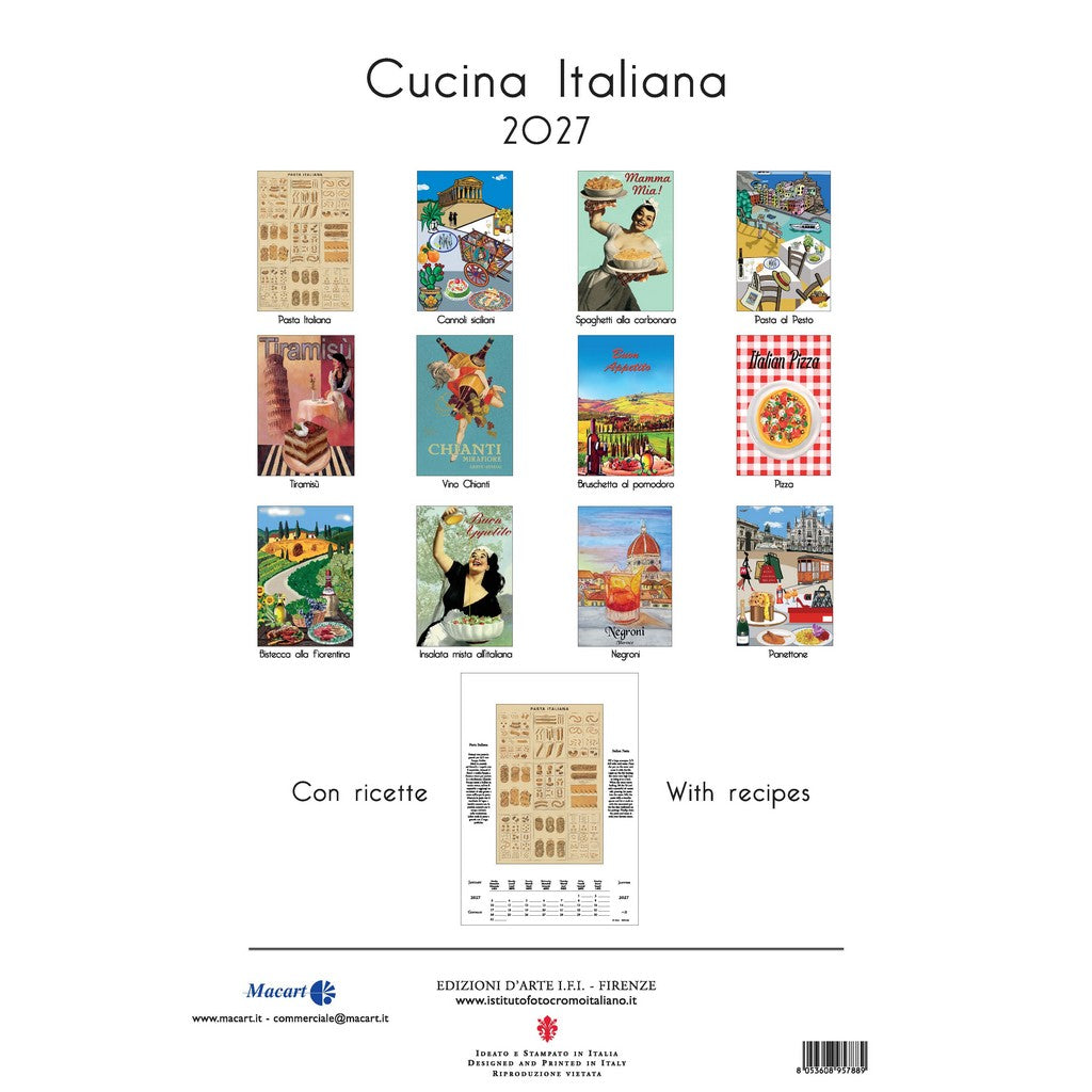 Wall Calendar - Cucina Italiana