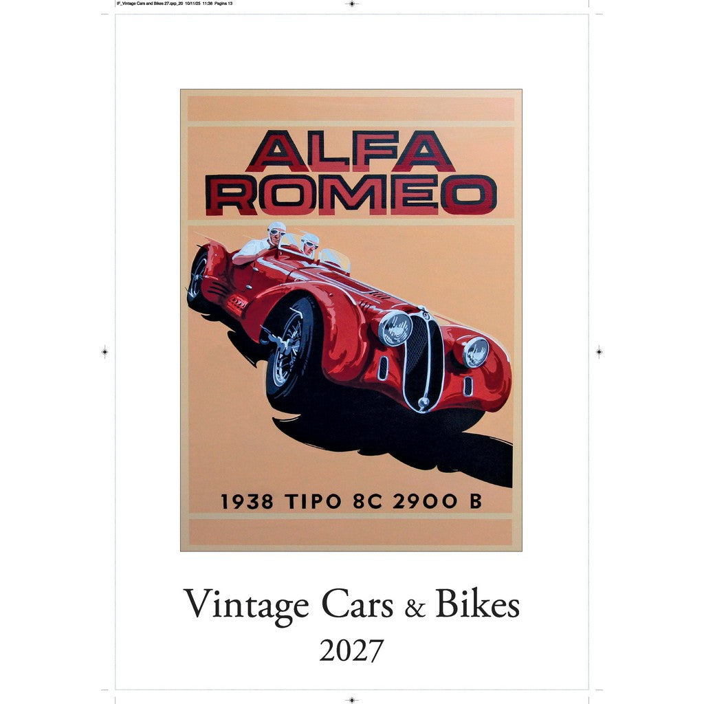 Wall Calendar - Vintage Cars