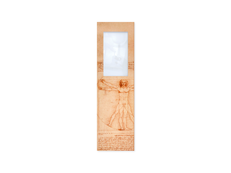 Magnifying Bookmark - Leonardo da Vinci, The Vitruvian Man